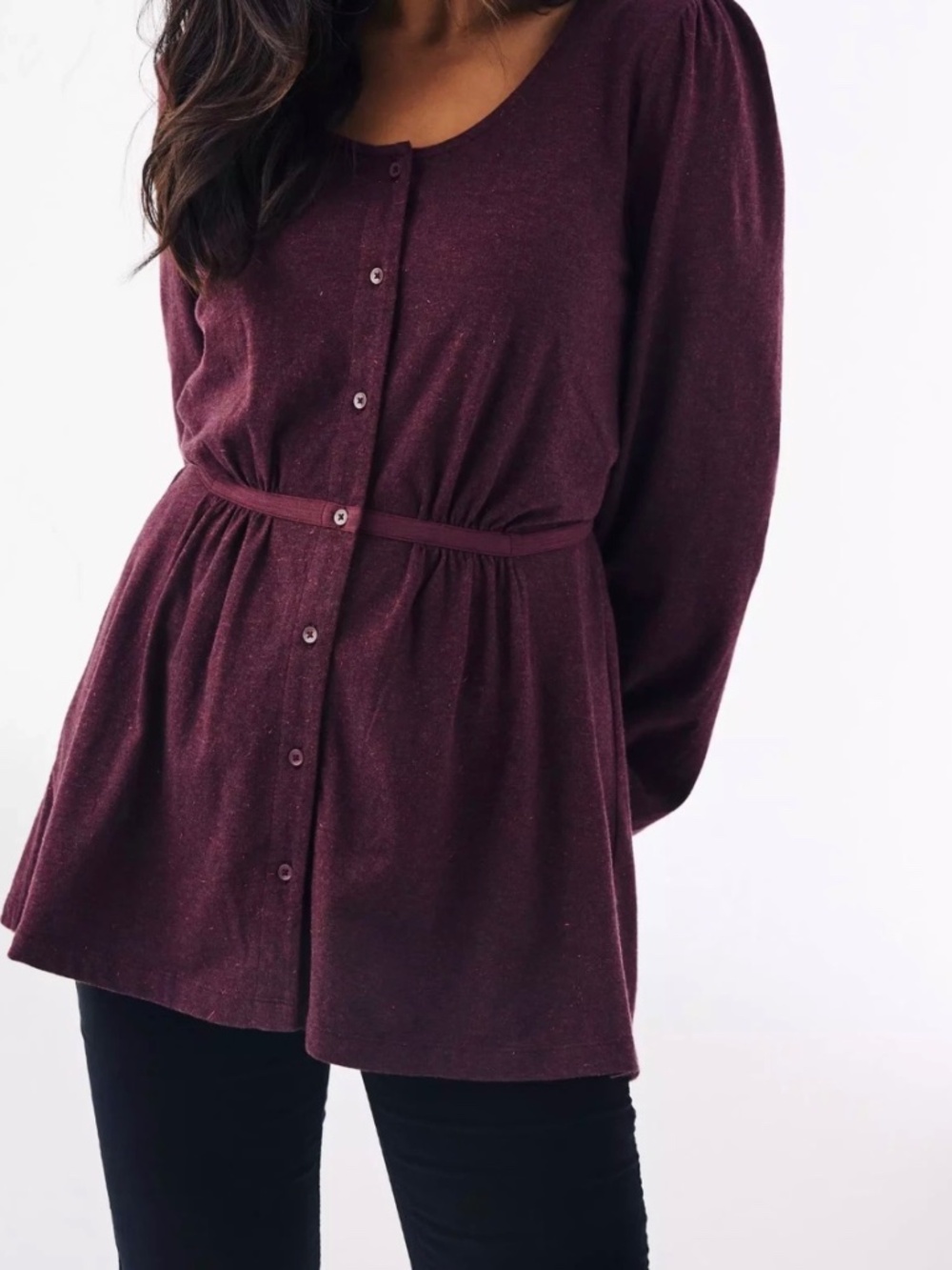 Women's Fat Face Laurie Sparkle Tunic Top in Rust Red